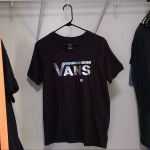 VANS iridescent t-shirt, black